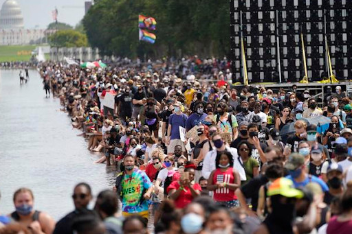 美國非裔民眾在線紀念「百萬人遊行」25周年 呼籲消除種族歧視