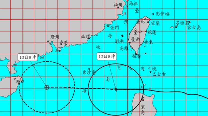 台灣海上颱風警報解除 料廣泛地區今日仍有強風暴雨