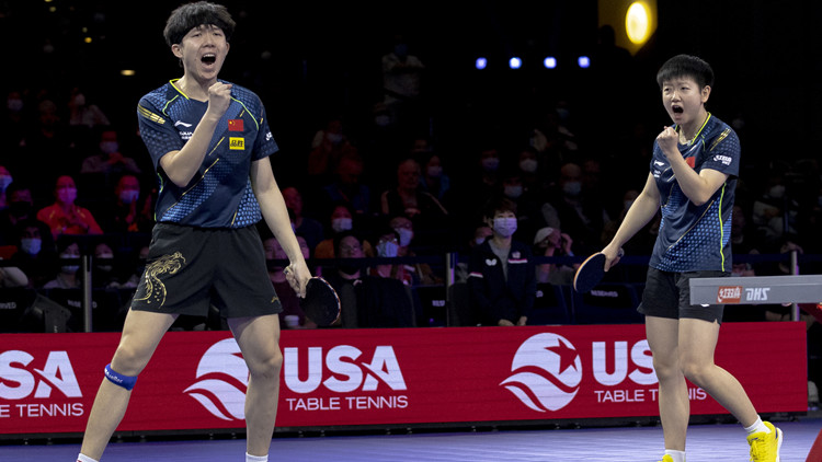 有片｜中國隊拿下世乒賽首枚金牌 國歌在休斯敦奏響