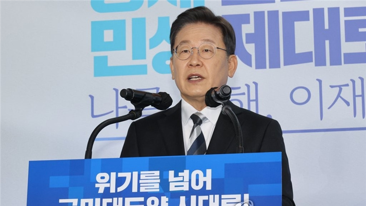 韓國8090後選民民調 總統候選人李在明領先