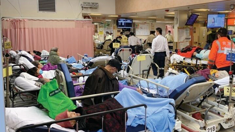 本港11間公院爆滿 昨日5058人急症室求診