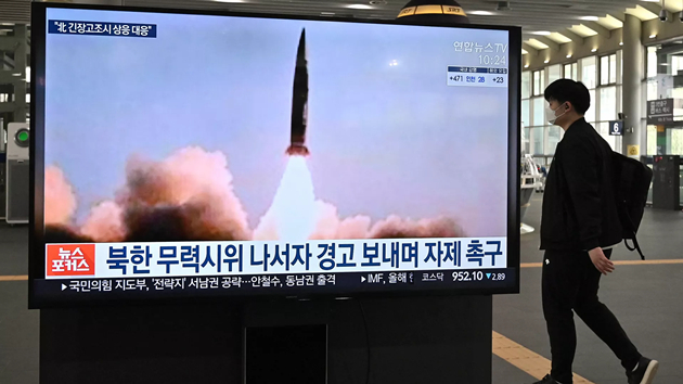 韓軍測評稱朝鮮發射的疑似彈道導彈飛行速度達10馬赫