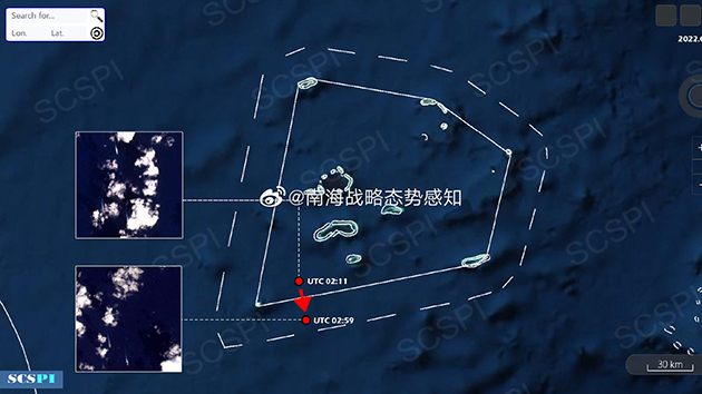 美導彈驅逐艦擅闖中國西沙領海 衛星圖像曝光