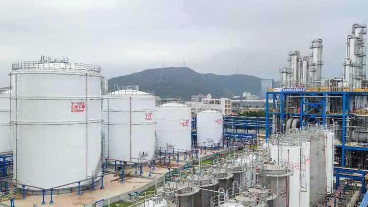 葉氏化工廣東珠海溶劑廠60萬噸新生產線成功投產