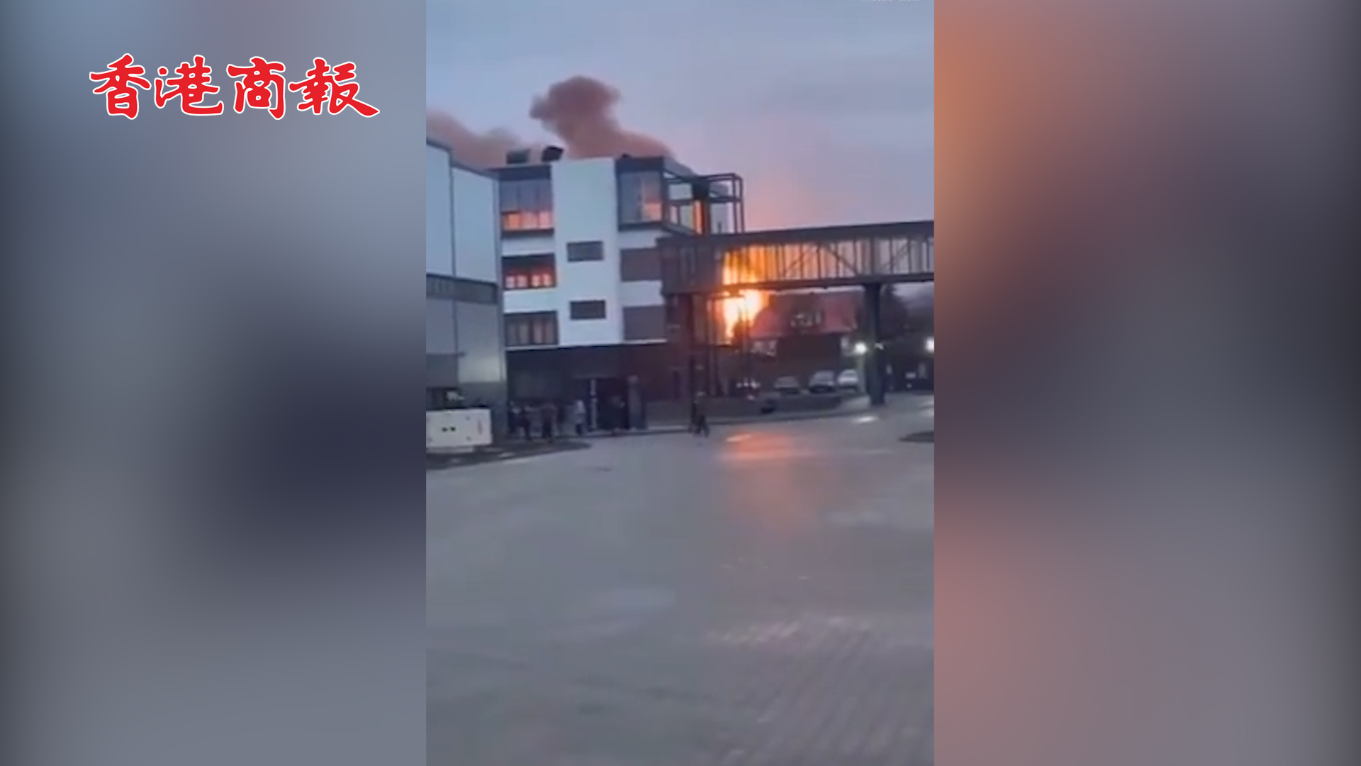 有片丨烏克蘭西部機場被巡航導彈擊中 瞬間燃起巨大火球