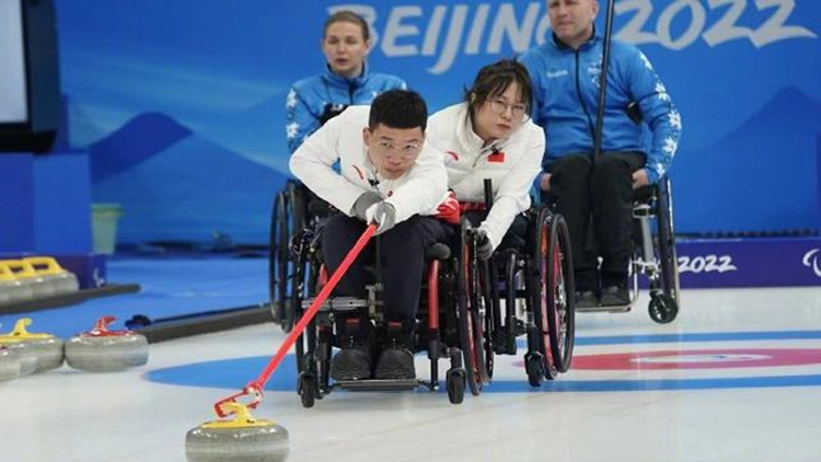 中國輪椅冰壺隊9-3戰勝愛沙尼亞隊