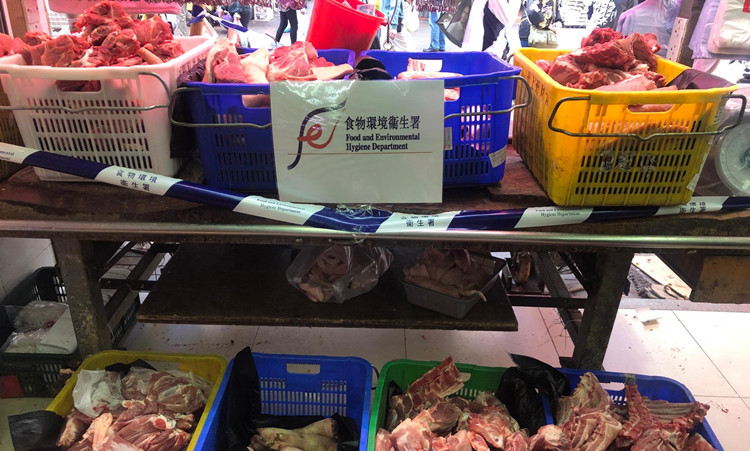 食環署打擊以冰鮮或冷藏肉冒充新鮮肉出售情況