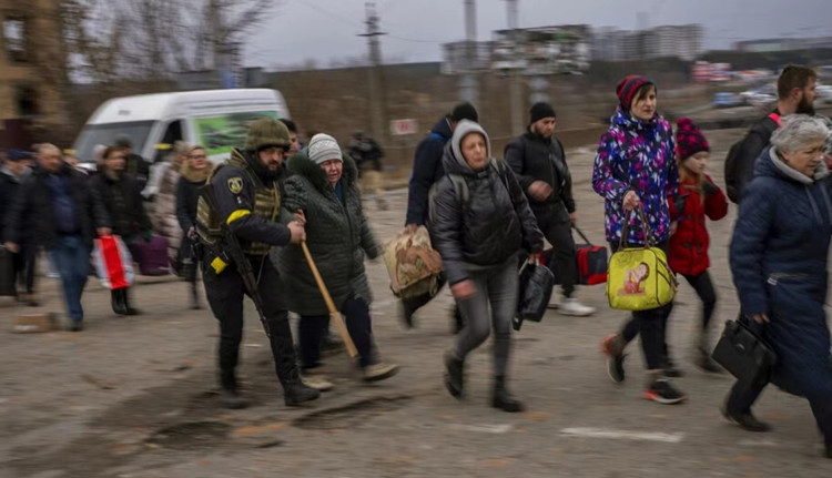 烏克蘭平民經俄羅斯人道主義走廊撤離