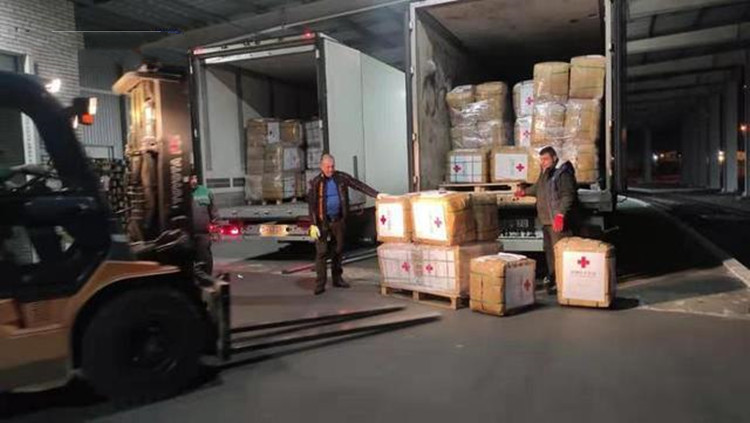 中國援烏新一批人道主義物資已抵達烏克蘭喬普