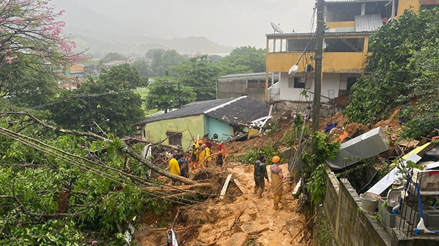 巴西里約熱內盧州遭暴雨襲擊 已致14人死亡多人失蹤