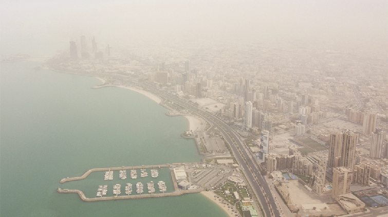 圖集 | 科威特遭遇沙塵暴 科威特城陷入一片灰濛