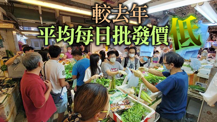 18日內地供港蔬菜2600公噸 菜芯及白菜批發價5.8及5.6元