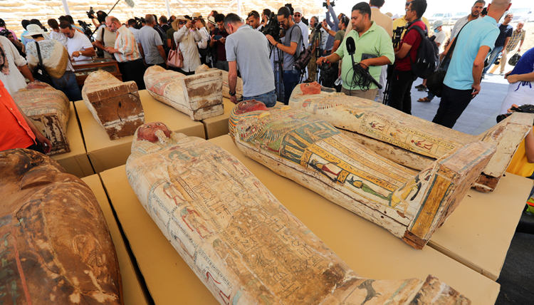 圖集 | 埃及出土250具2500多年前彩繪木棺