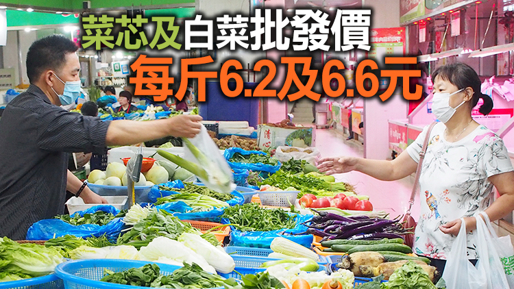 10日內地供港蔬菜逾2500公噸 鮮活食品供應充足穩定