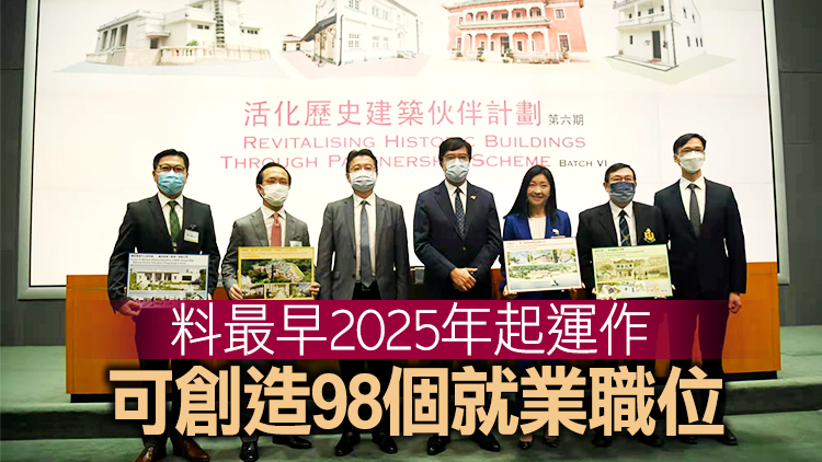 景賢里等4建築獲選活化歷史建築夥伴計劃 政府預留近6億活化項目