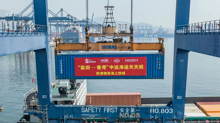 運房局：24日深圳市經水路運輸跨境物資21260噸貨物