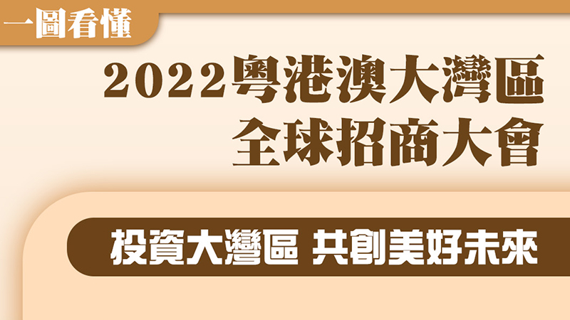 一圖看懂｜2022粵港澳大灣區全球招商大會