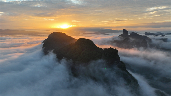 2023年第1周，韶關丹霞山將持續可觀賞日出日落