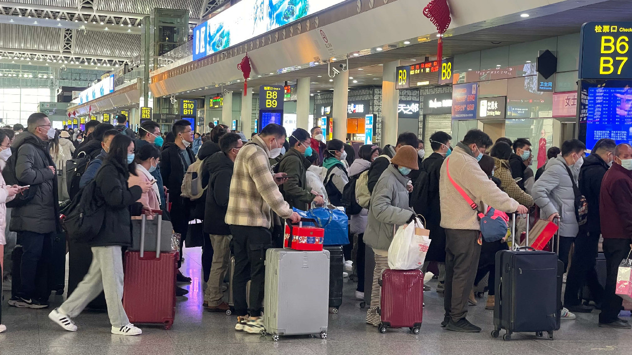今日廣鐵預計發送旅客163萬人次，較去年增長5.7%
