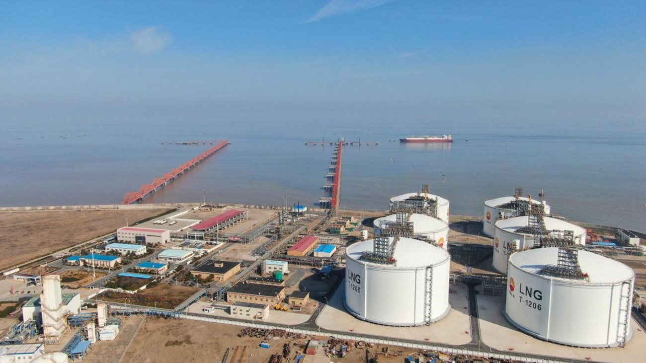 中石油江蘇LNG接收站為華東3億居民保供天然氣42億方