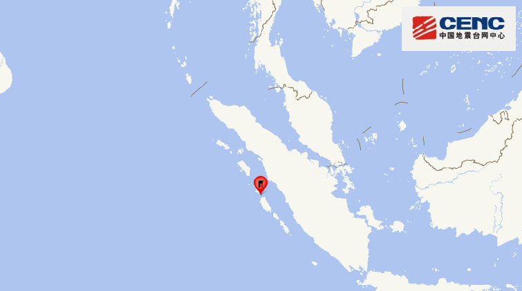 印尼蘇門答臘島南部海域發生7.1級地震 暫未監測到海嘯