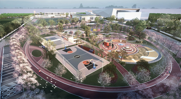 合肥首個地鐵上蓋公園示範段明日開放