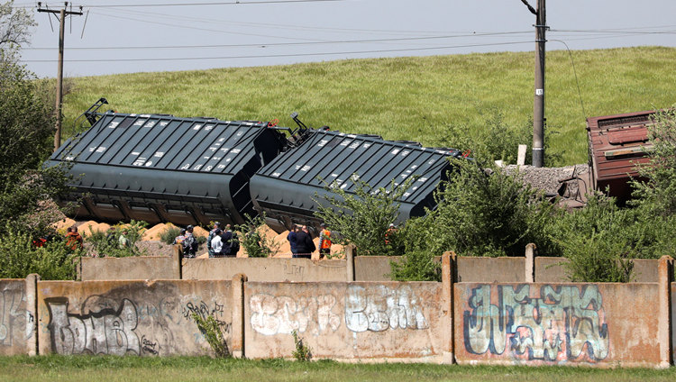 克里米亞穀物列車出軌 俄官員稱遭蓄意破壞