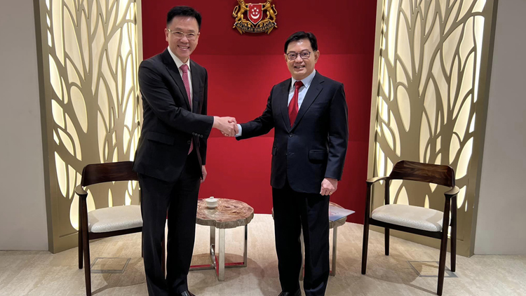 孫東拜會新加坡副總理王瑞杰 冀進一步探索雙方在創科方面的合作機遇