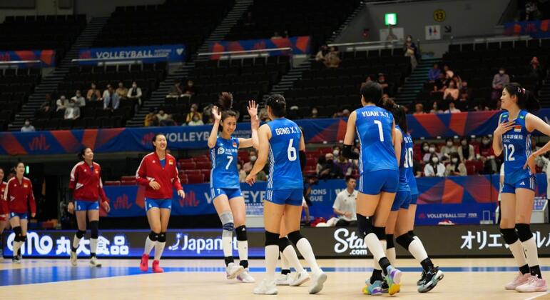 中國女排3-0擊敗德國隊 世界女排聯賽兩連勝
