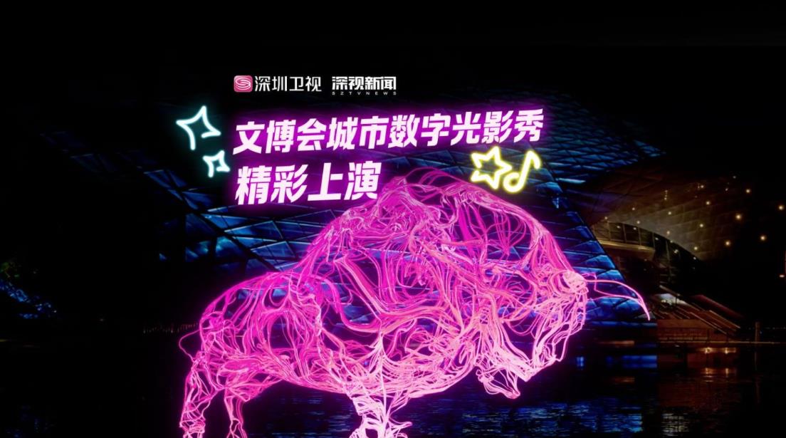 有片丨文博會數字中國展：城市光影秀