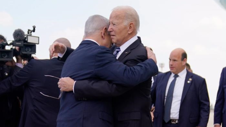 美國總統拜登抵達以色列 內塔尼亞胡前往接機