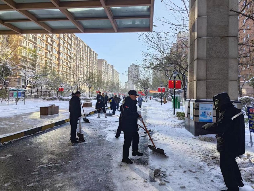 浴「雪」而戰 保暢護行 瀋陽鐵西區為居民掃出「平安路」
