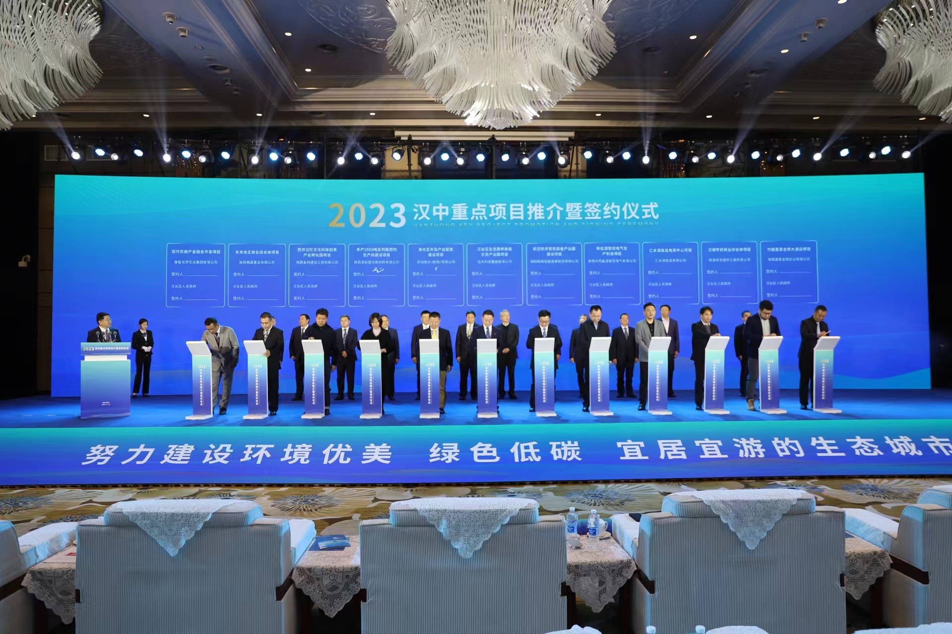 第七屆絲博會陝西漢中集中簽約155個重點項目總投資逾千億元