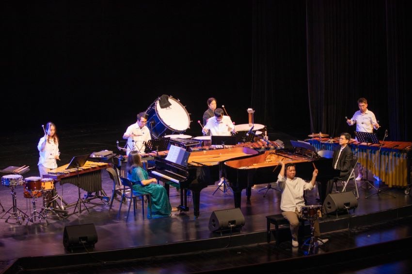 「華彩交融·激韻大灣」雙鋼琴與打擊樂音樂會成功举行