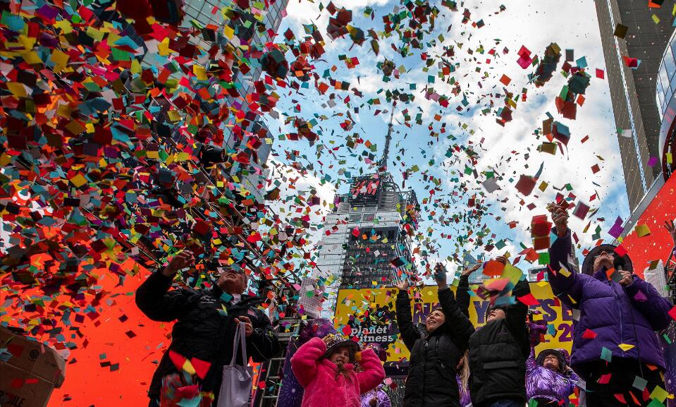 圖集｜紐約時代廣場綵排新年倒數 人數料回復疫情前水平