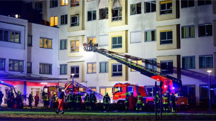 德國一醫院發生火災 4人喪生皆為病患