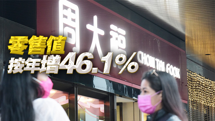 周大福上季港澳同店銷售增長66.6%