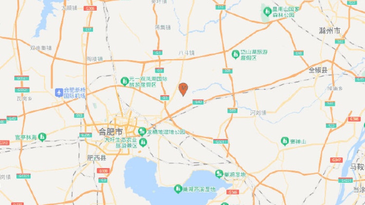 安徽合肥市肥東縣發生3.5級地震