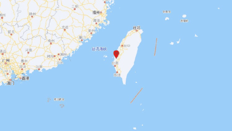 台灣嘉義縣發生4.3級地震，震源深度20千米
