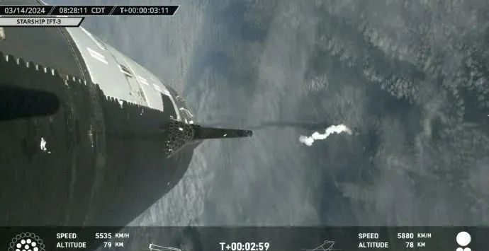 追蹤報道｜美媒：SpaceX「星艦」在重返大氣層時失聯 可能已經解體