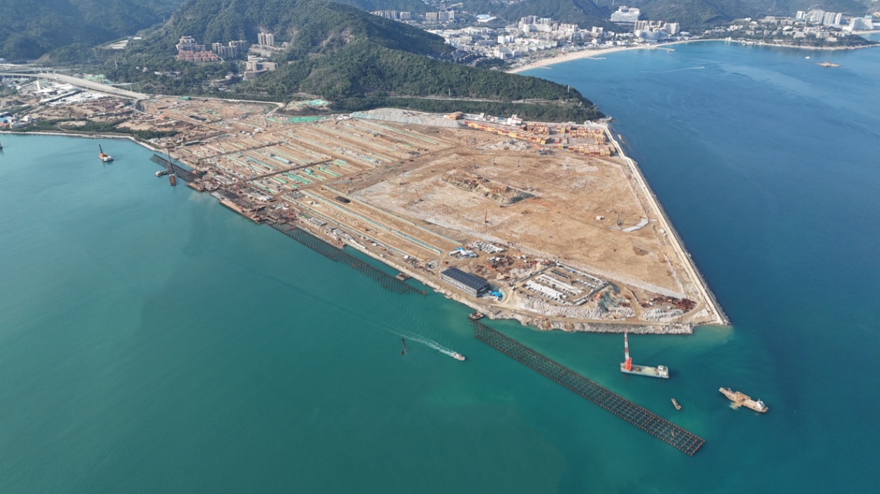 鹽田東港一期工程專案上部結構施工正式開始