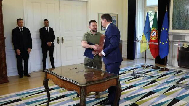 澤連斯基到訪葡萄牙 葡方向烏克蘭承諾1.26億歐元援助