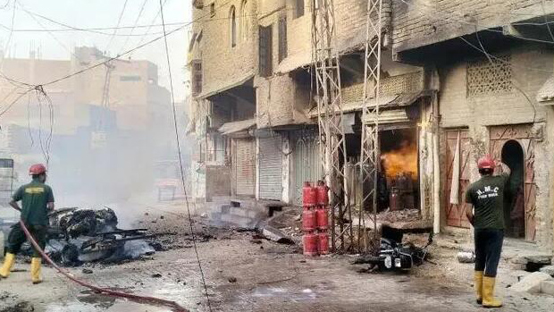 巴基斯坦一家燃氣罐售賣商店發生爆炸 已致18人死亡