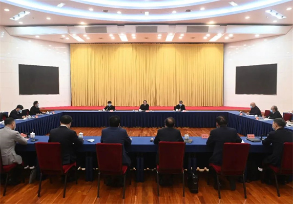 圖1圖說：2022年12月13日，浙江省委書記易煉紅在企業家座談會.jpg