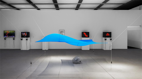图片4，德国艺术家汉斯·哈克的装置艺术作品《蓝帆》.jpg